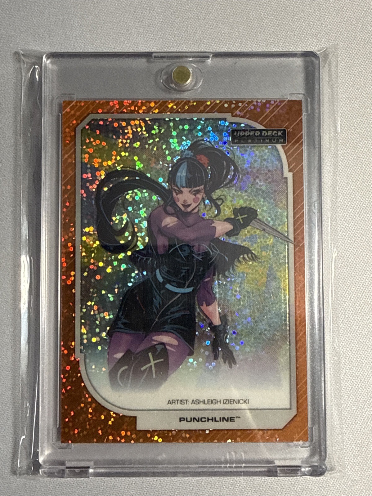 2026 Upper Deck Platinum DC Punchline #31 Orange Sparkle /33 Ashley Izenicki
