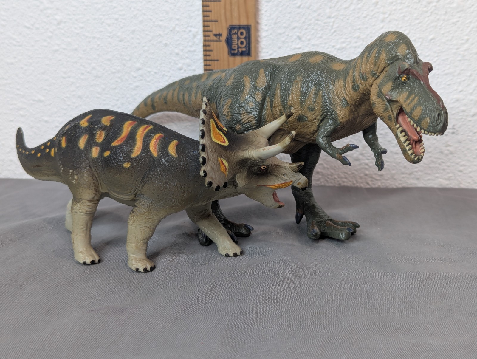 Dinosaur Figurine Triceratops Species Plastic Figure Toy Model T-Rex 