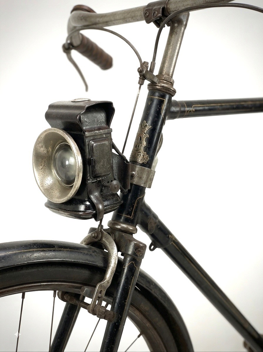 Antique Old Rare Joseph Lucas PLANET 33 Bicycle Oil Lamp Lantern England C.1922