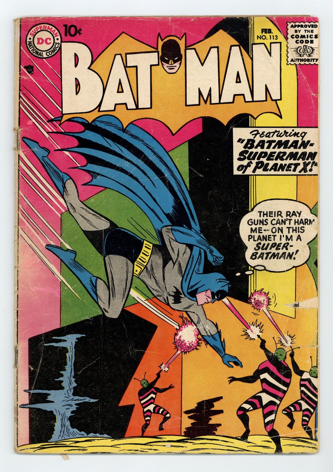 Batman #113 GD 2.0 1958 1st app. Fatman
