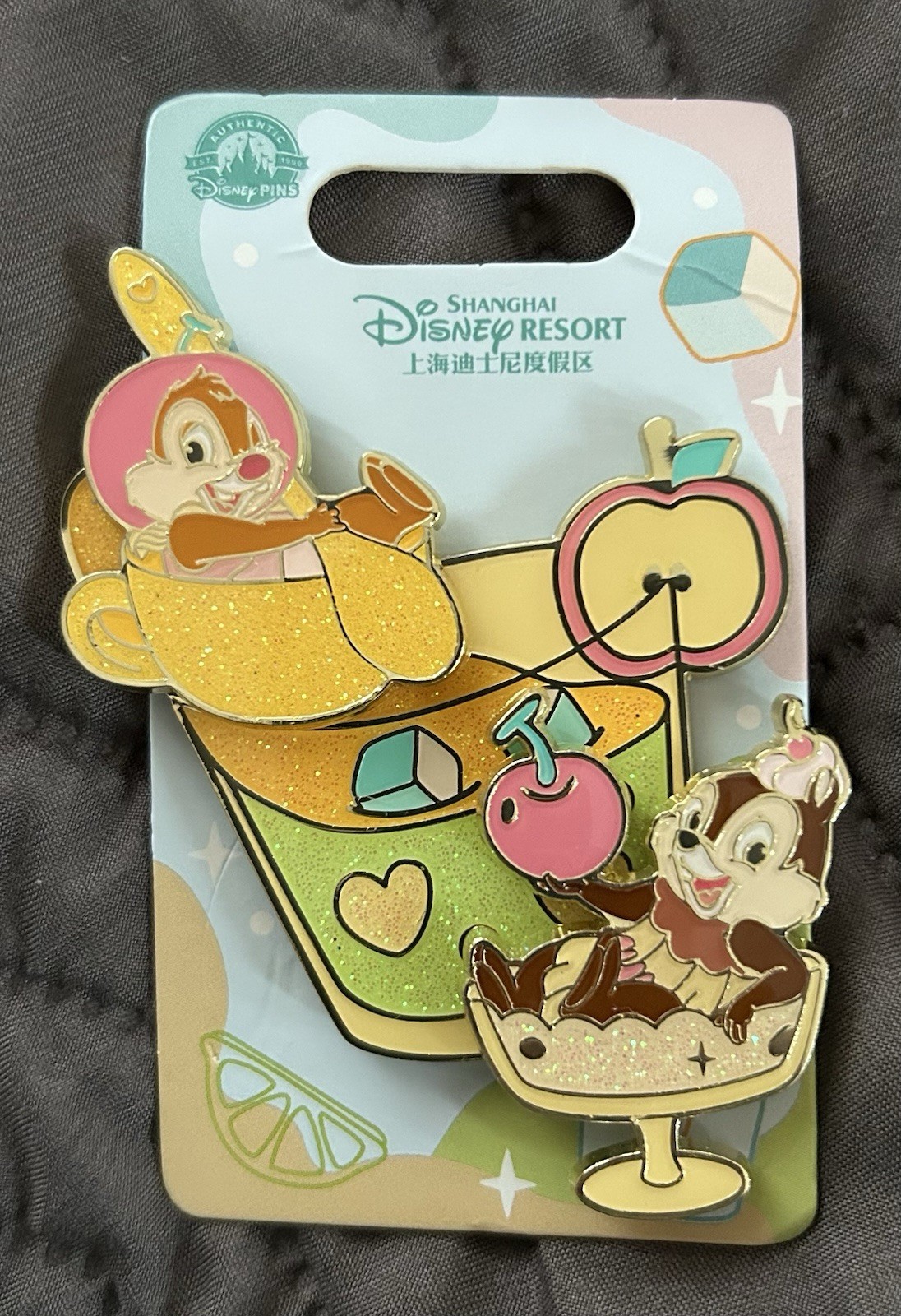 2024 SDR Shanghai Disney Resort Chip & Dale Cool Summer Treats Pin