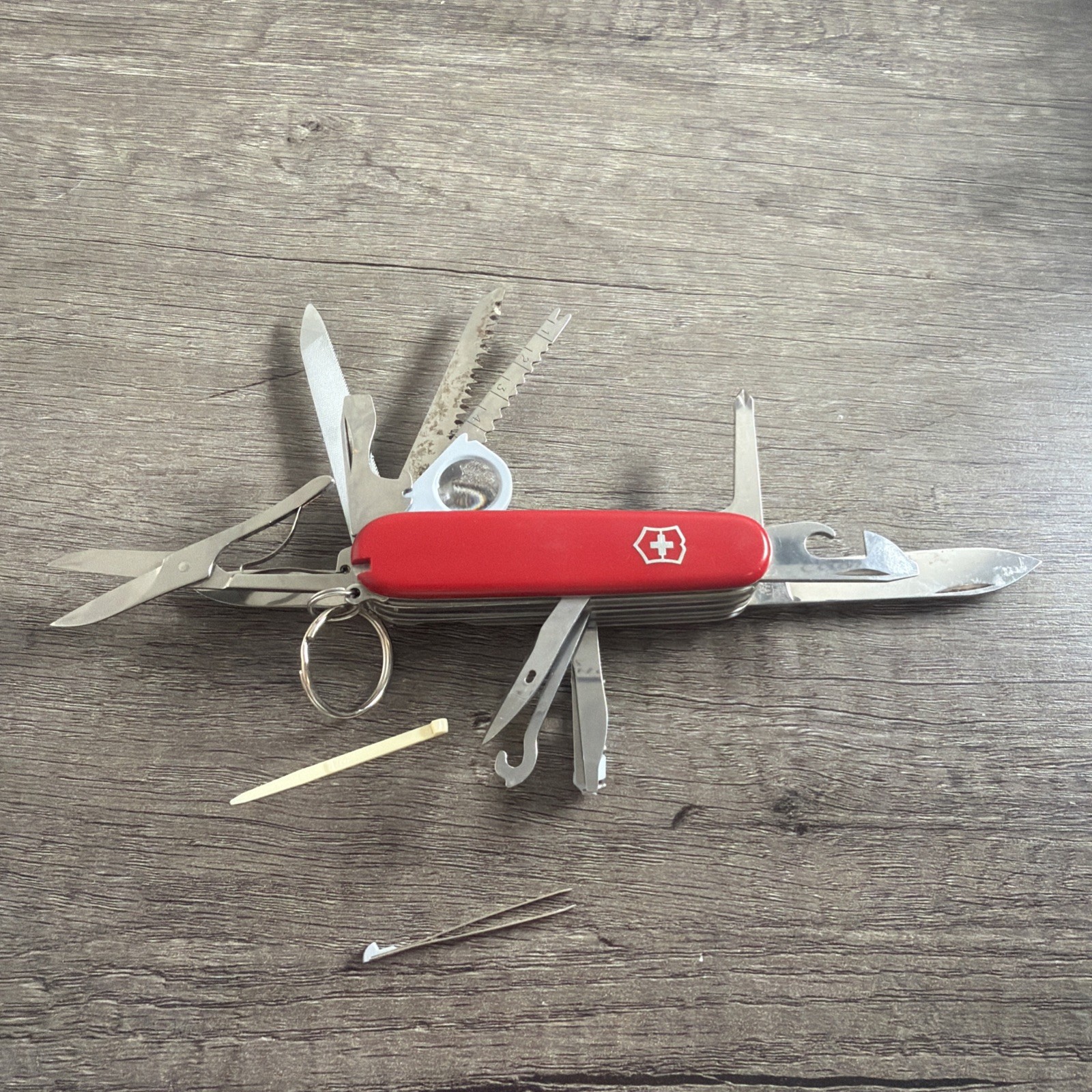 Vintage Officier Suisse Rostfrei Victorinox Swiss Army Knife 15 Tool