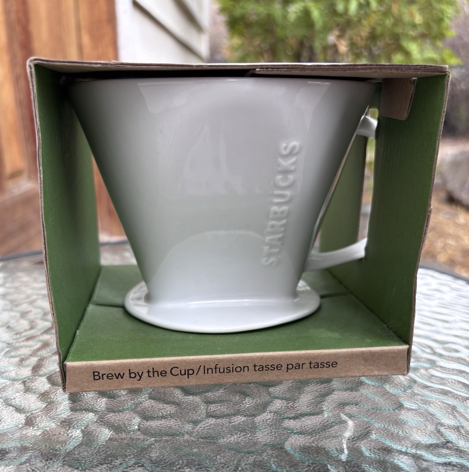 Starbucks Brew By The Cup White Ceramic Pour-Over Coffee Maker #4 Brewer