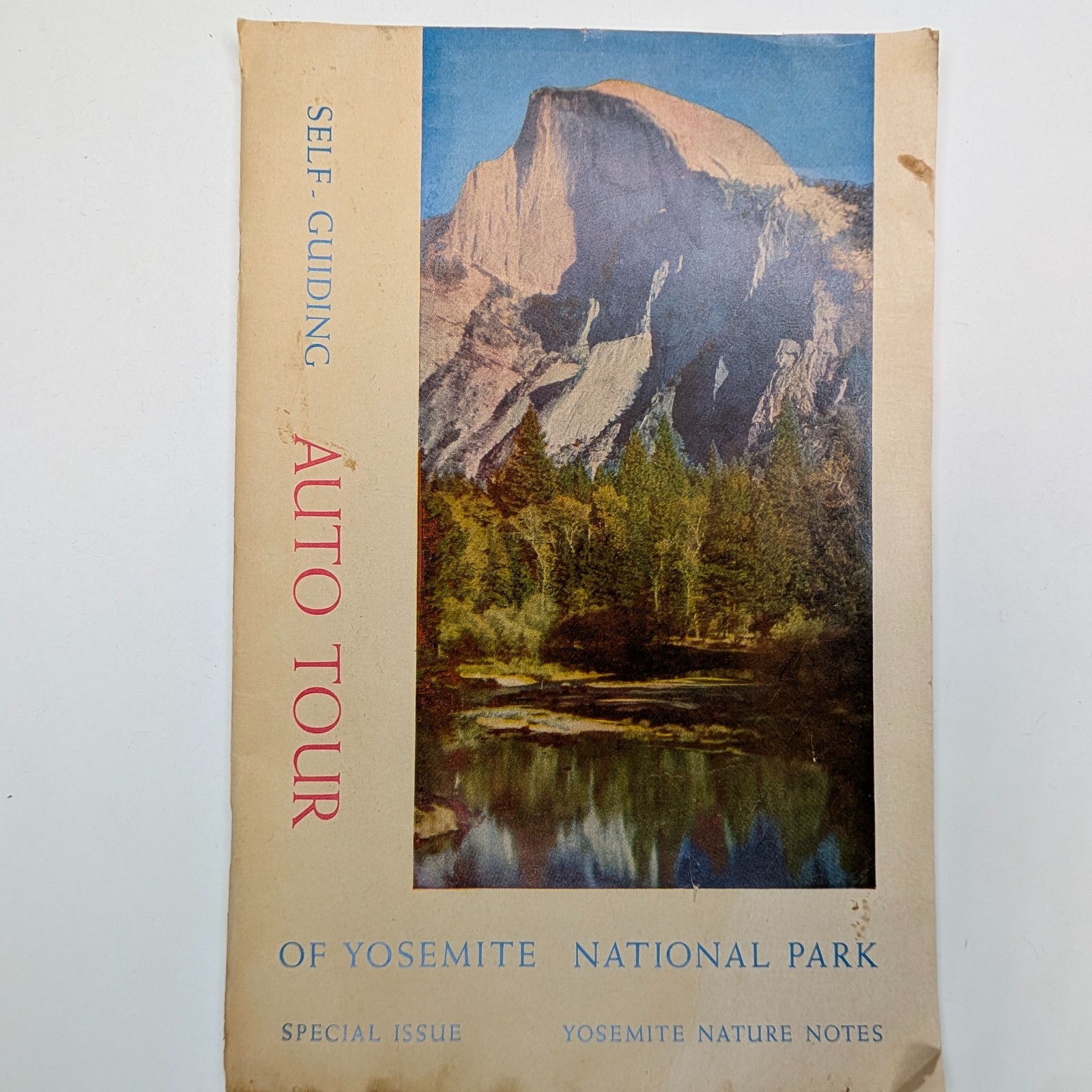 1956 Self-Guiding Auto Tour of Yosemite National Park Guide Map Booklet 7E