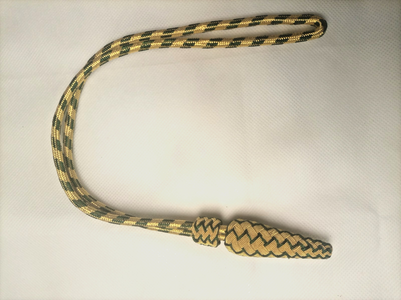 Premium Quality Ceremonial Sword Knot acorn Gold & Green Army Portepee