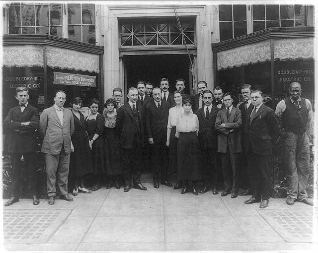 Washington DC Doubleday-Hill Electric Co Employees c1920 Storefront Group