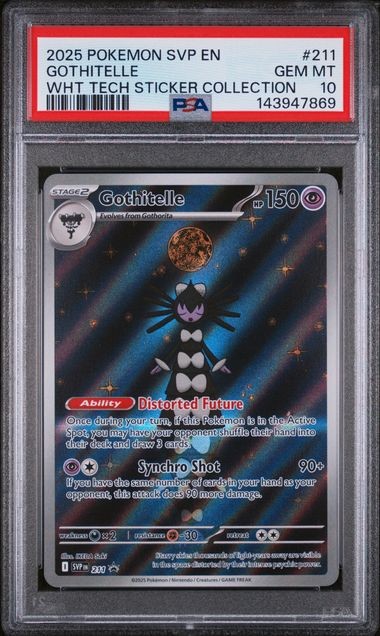 2025 POKEMON SVP EN-SV BLACK STAR PROMO #211 GOTHITELLE WHT TECH PSA 10
