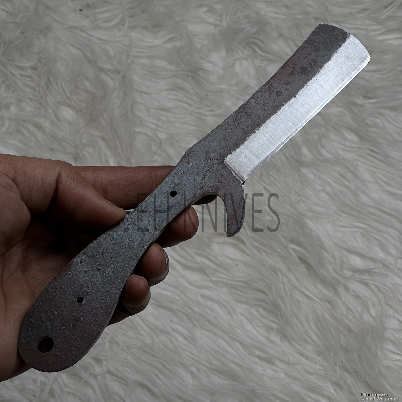 8'' Handmade Carbon Steel Blank Blade – Knife Maker DIY Material Craft Steel