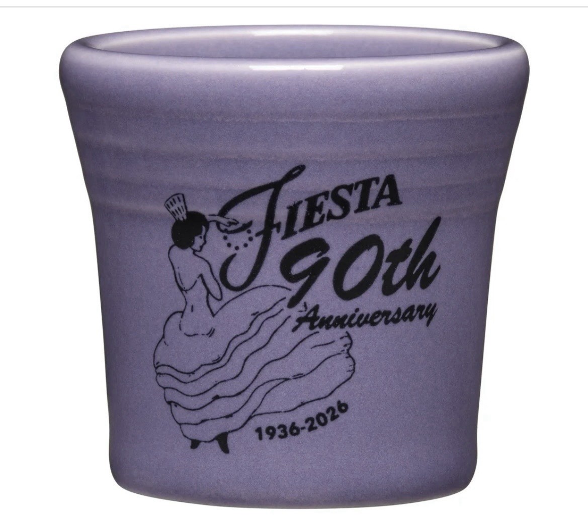 Fiesta 90th Anniversary Lavender Shot Glass  New  Fiestaware  2026