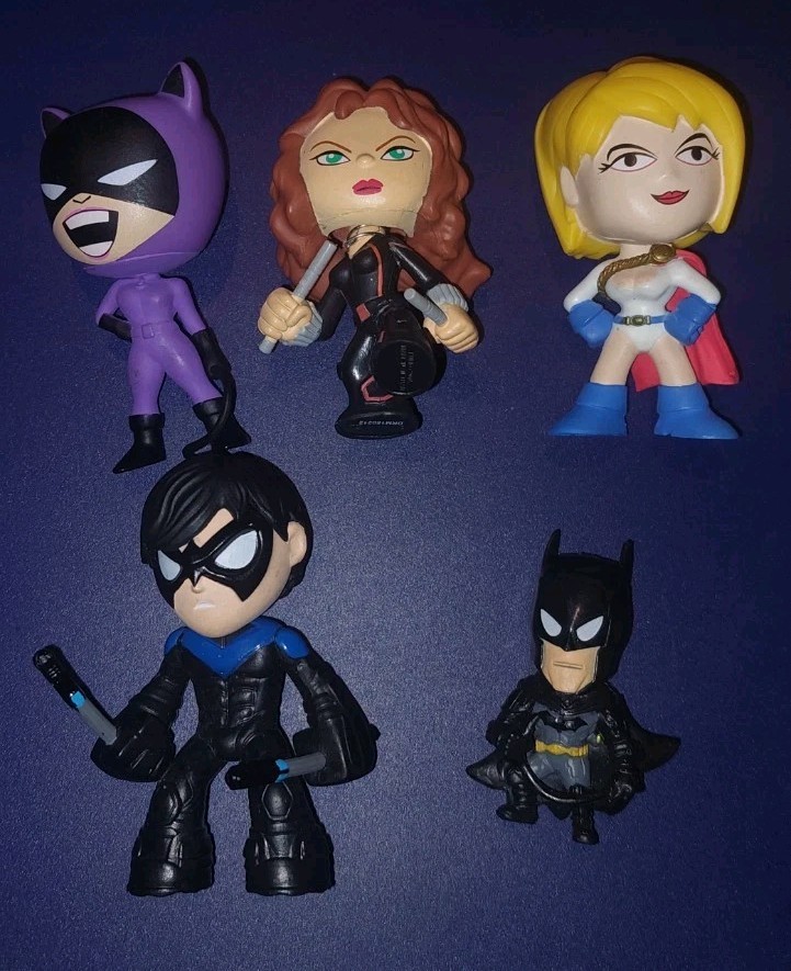 Funko Mystery Minis DC & Marvel Minifigures Lot of 5 - Loose