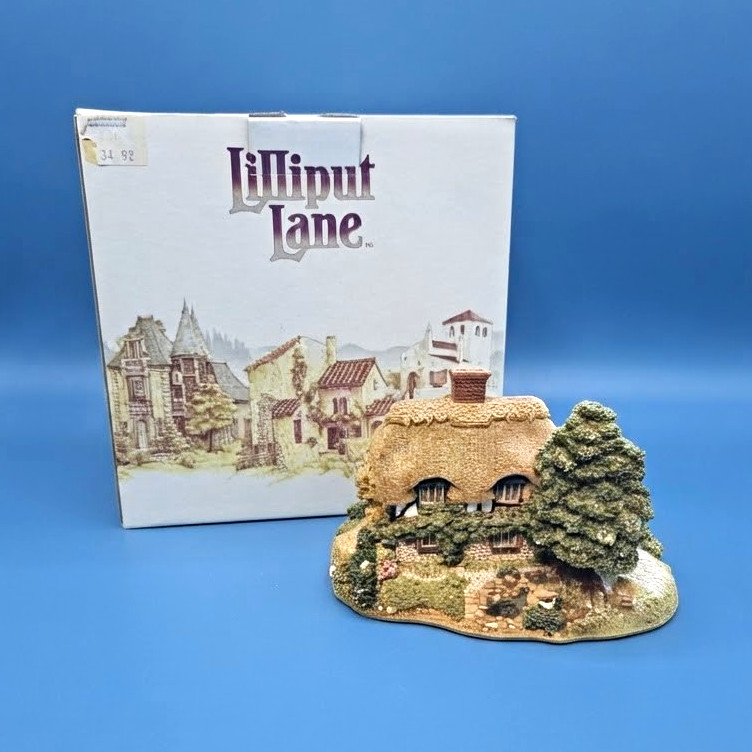 Lilliput Lane Cottage  Honeysuckle House Painted Resin Figurine Boxed 1990s
