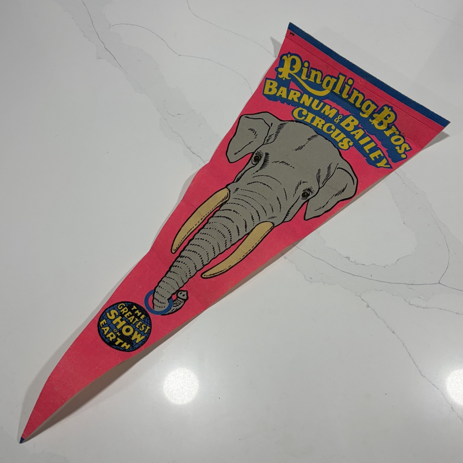 Ringling Bros. Barnum & Bailey Circus Elephant Pennant 30