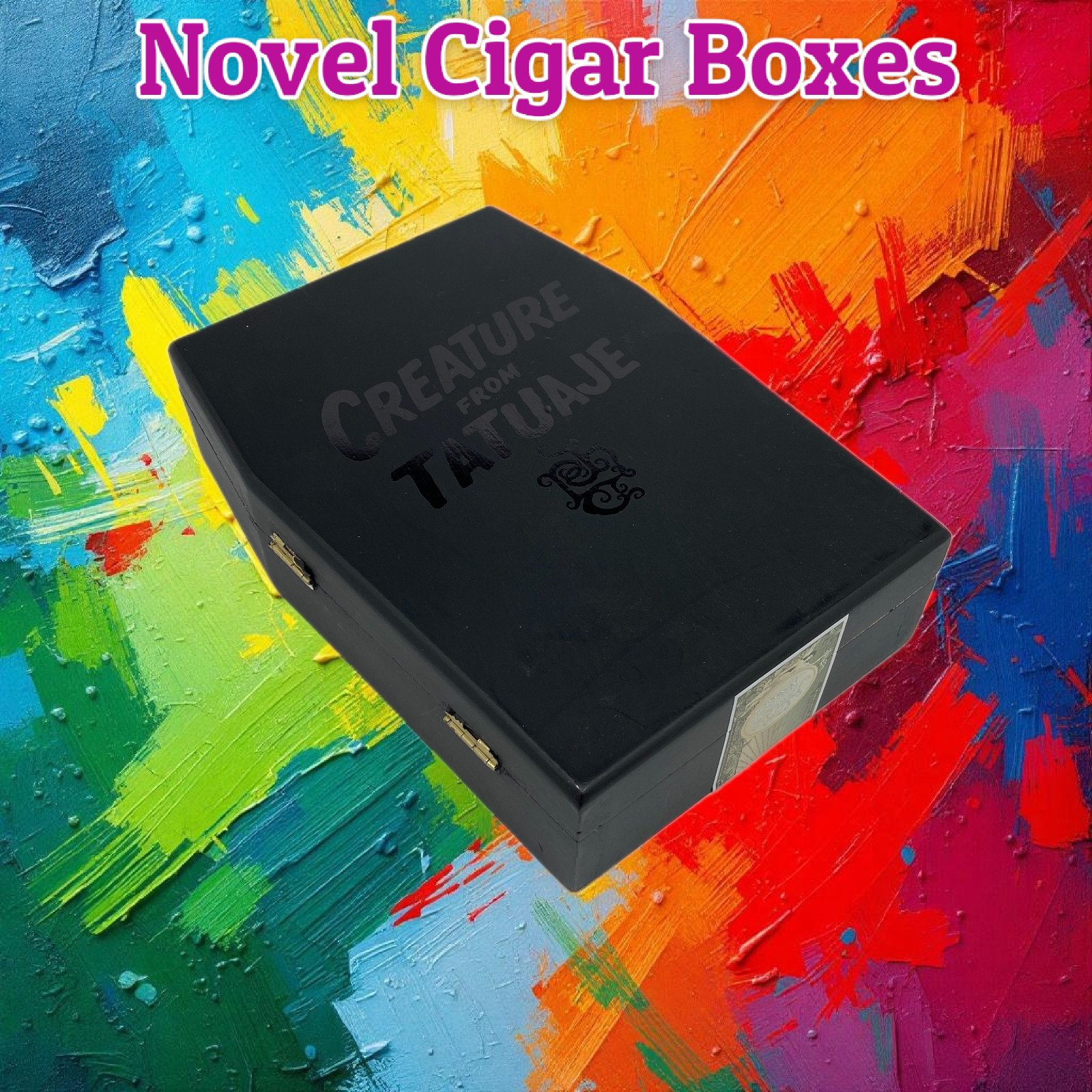 Tatuaje Creature Empty Wooden Cigar Box 6x8.25x2