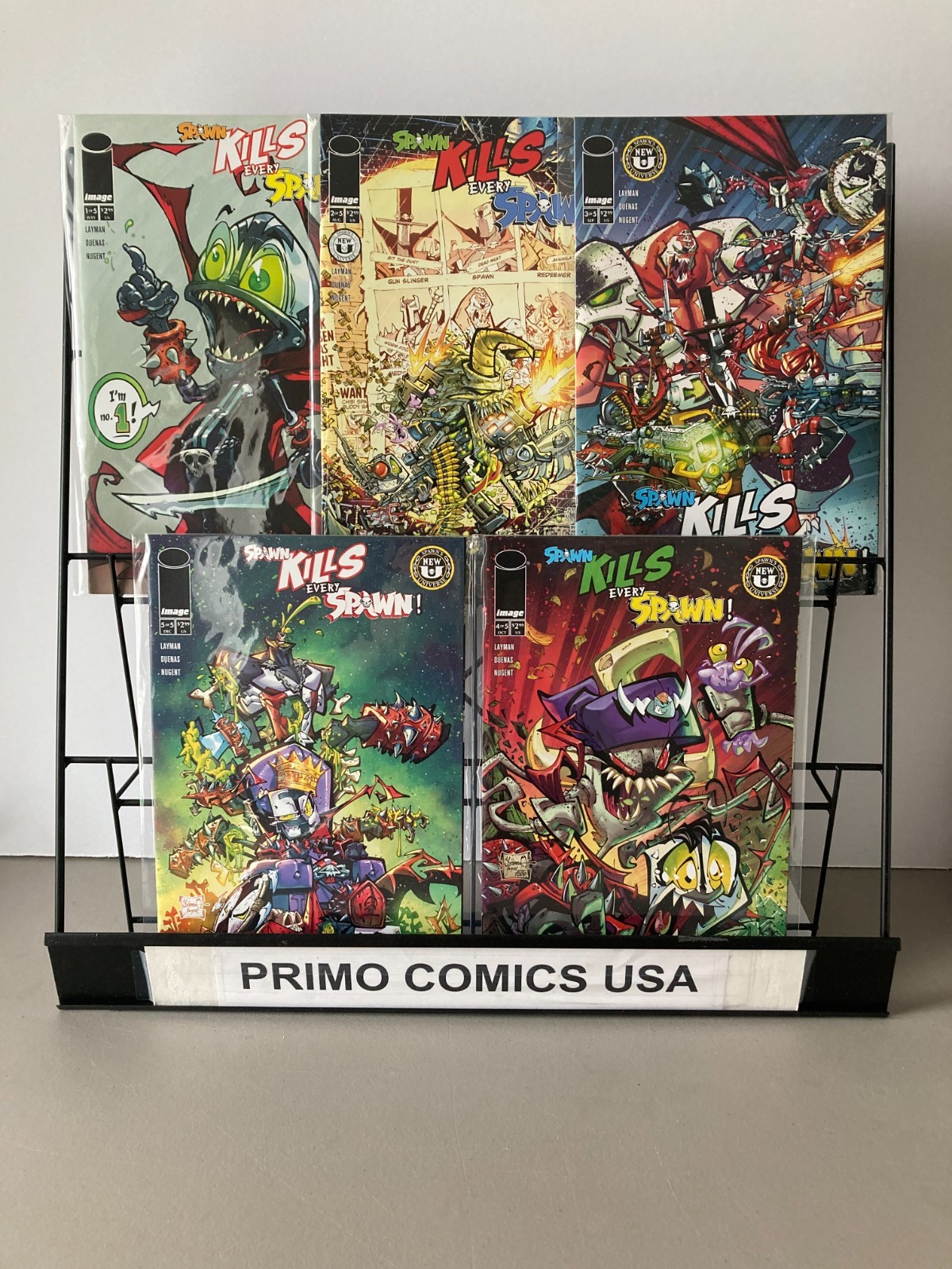 PRIMO:  SPAWN KILLS EVERY SPAWN #1-5 set Image Comics