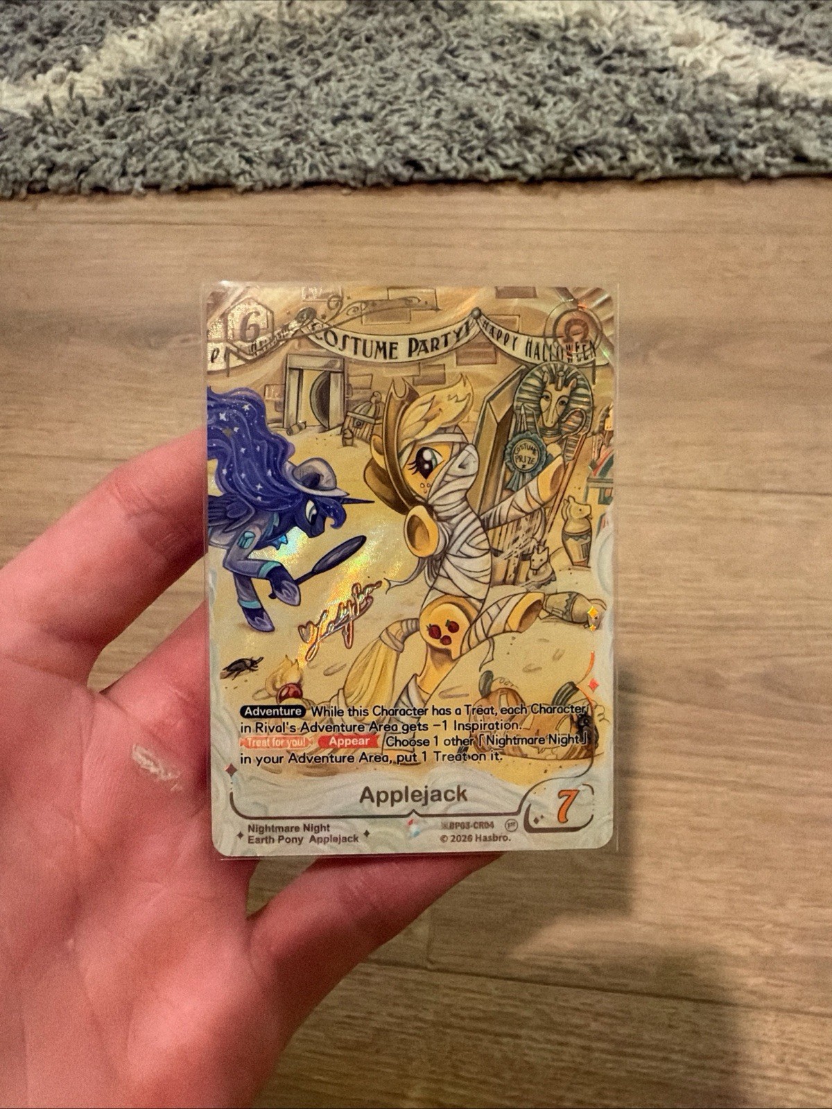 2026 MY LITTLE PONY NIGHTMARE 1ST EDITION BP03-CR04 APPLEJACK SHINING COLORFUL R
