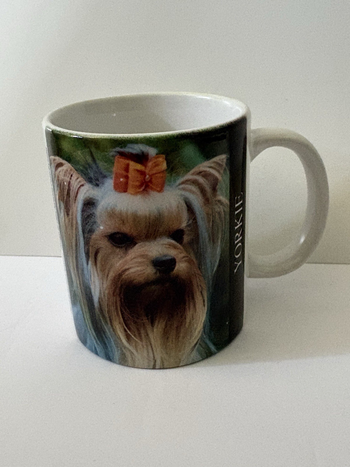 Vintage 1994 Yorkie Mug Xpres Corp. Photo by Barbara Augello Yorkshire Terrier