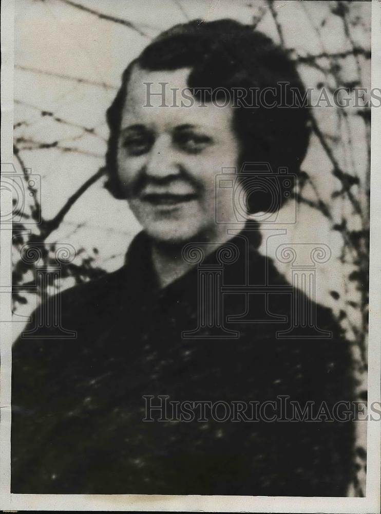 1933 Press Photo Portrait of Mabel Thomas, Victim of St Louis Golf Club Murder