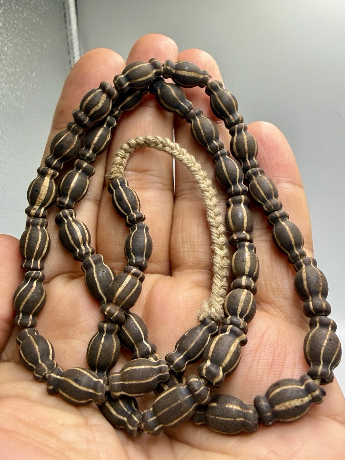 Ancient Mosaic Glass Wonderful Old Rare Unique Beads Strand