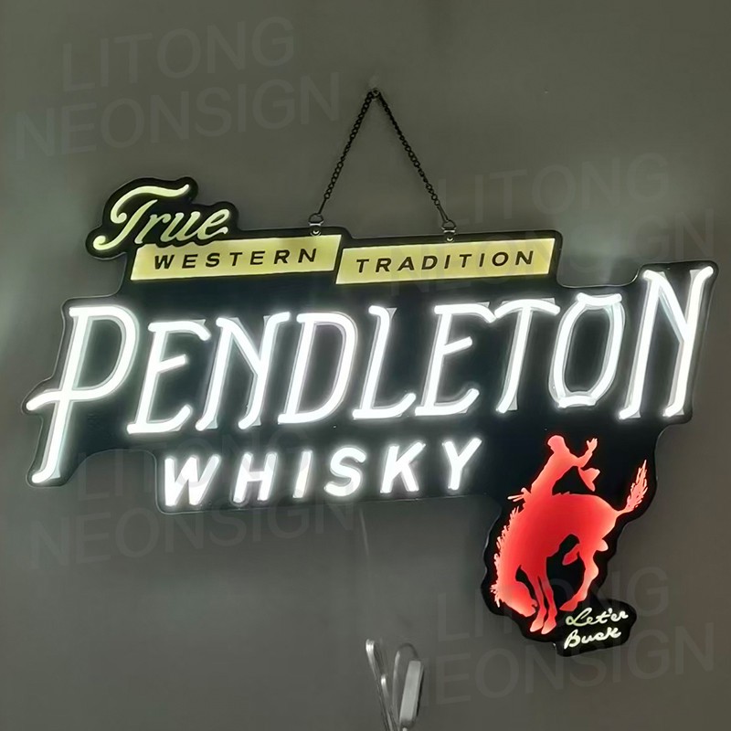 US STOCK Pendleton Whisky Vivid LED Beer Neon Sign 24