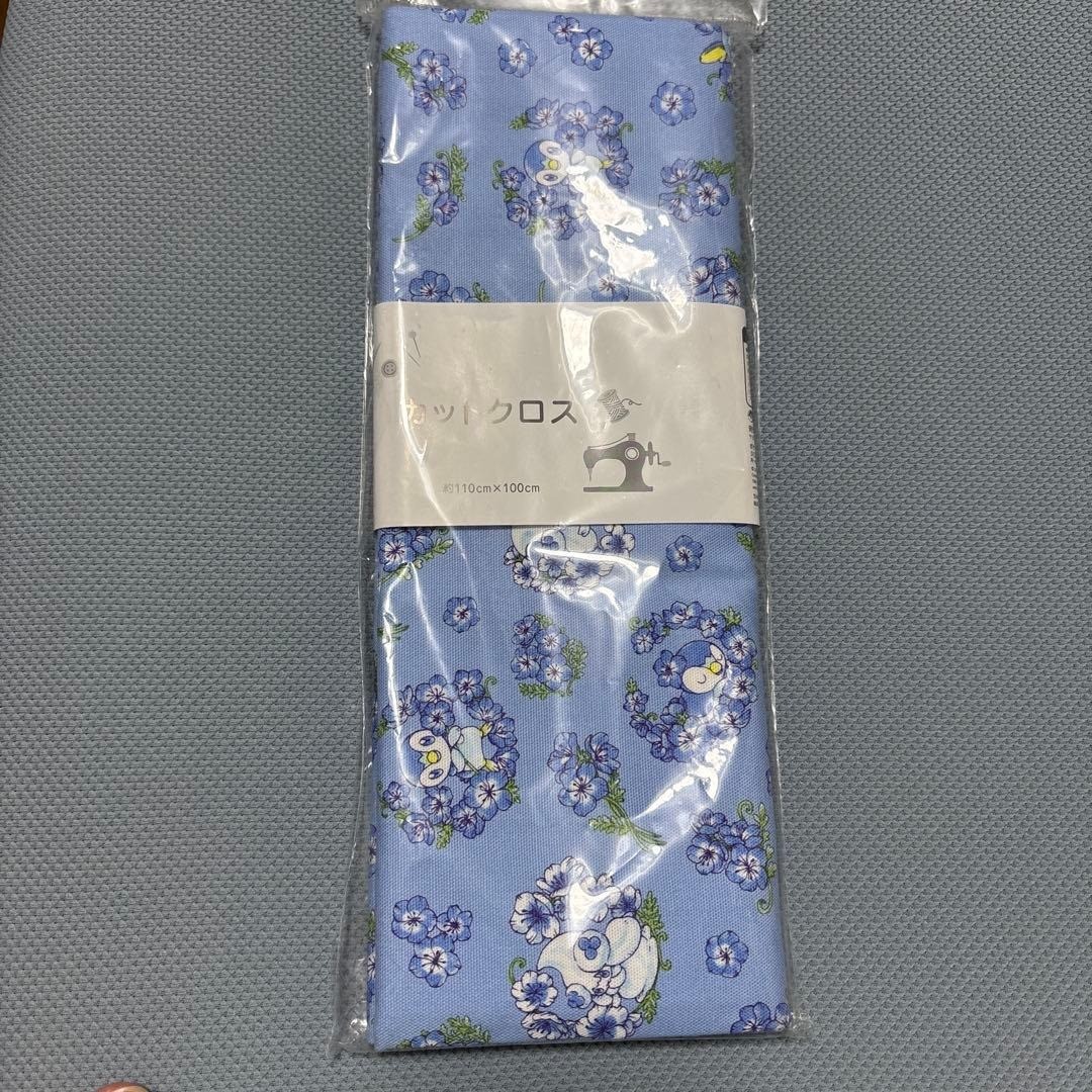 Pokemon Cut Cloth 110x100cm OX Cotton Fabric Baby Blue Eyes Nemophila