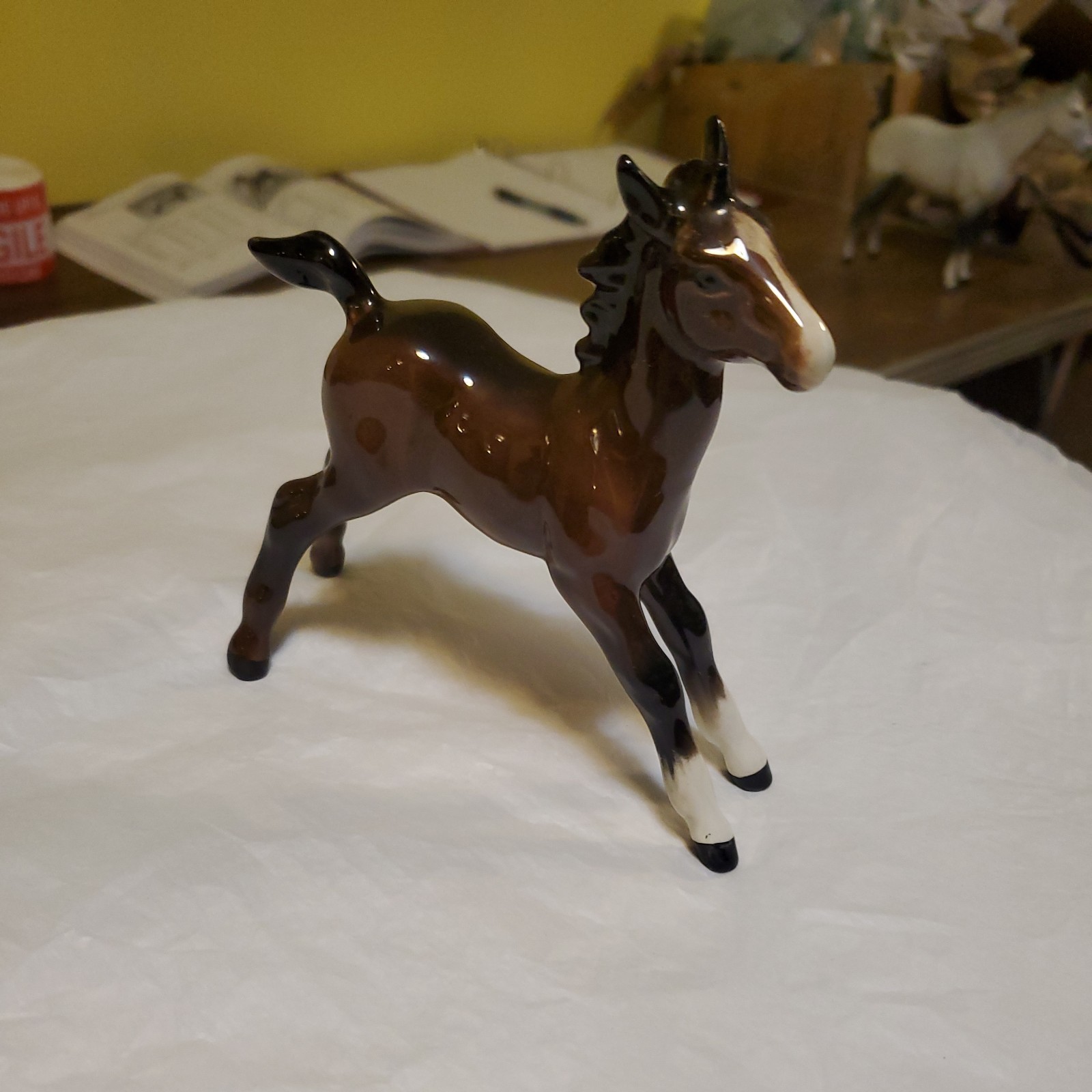 Vtg Beswick Model 836 Brown Gloss large stretched Foal 1st version, Exc Cond