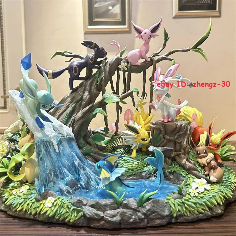 EEVEE FAMILY Figure Painted Statue Anime PVC Model Collectibles Boxed Gift Toys