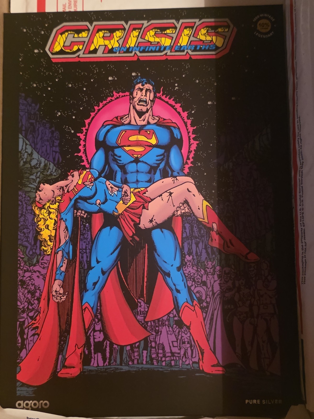 2026 Agoro DC Superman™ Crisis Infinite Earths 1 oz Silver Foil #0508/1000