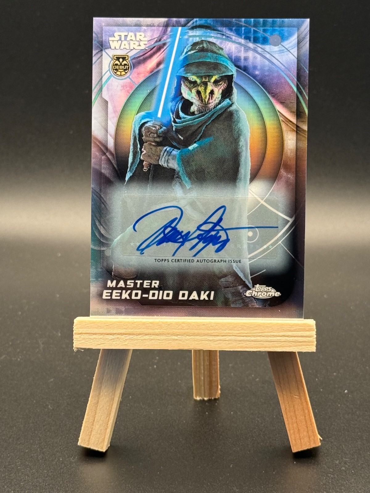2026 Topps Chrome Star Wars Master Eeko-Dio Daki Auto - Dennis Haysbert -Debut