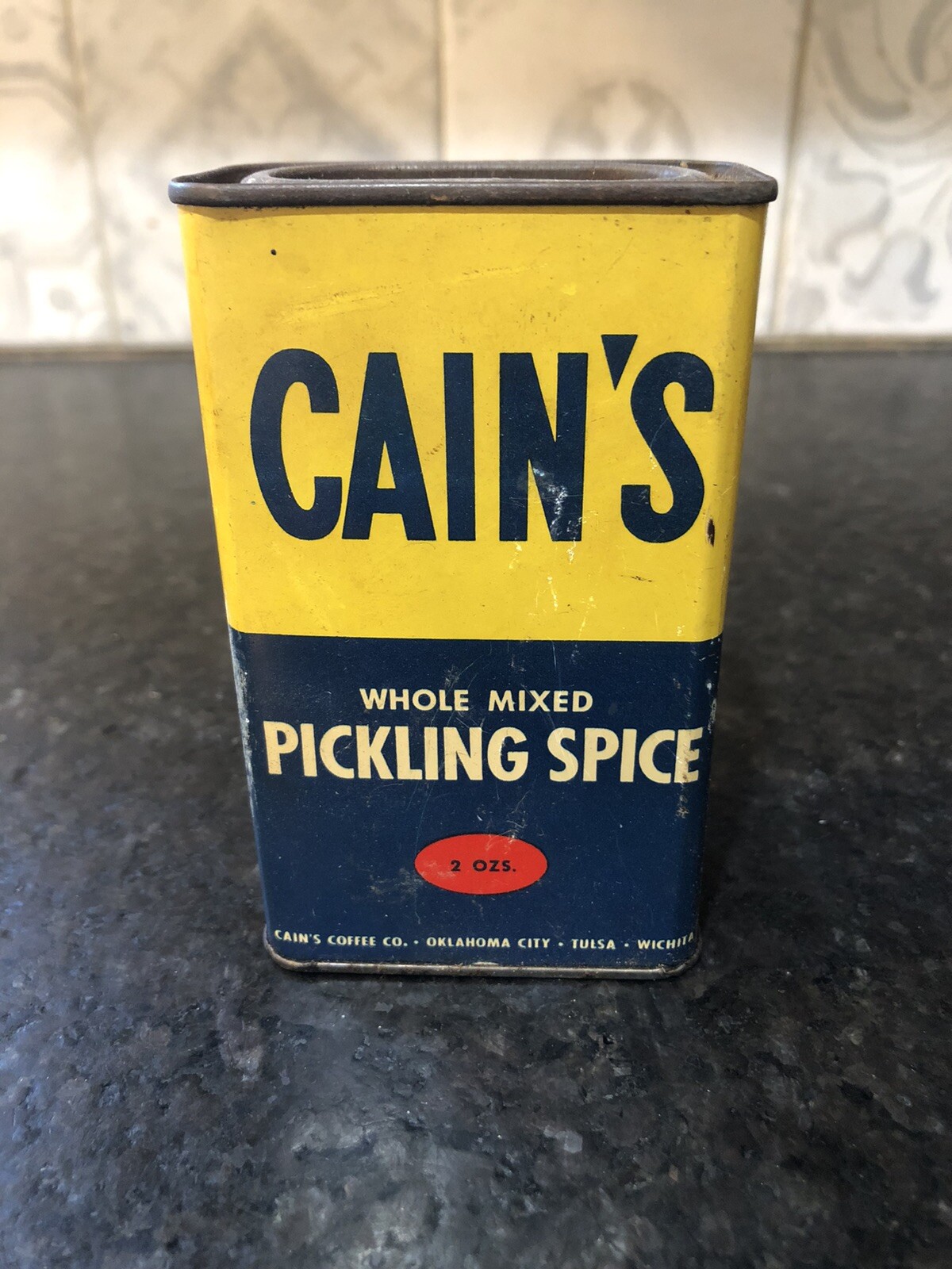 Vintage Cain's Pickling Spice can only