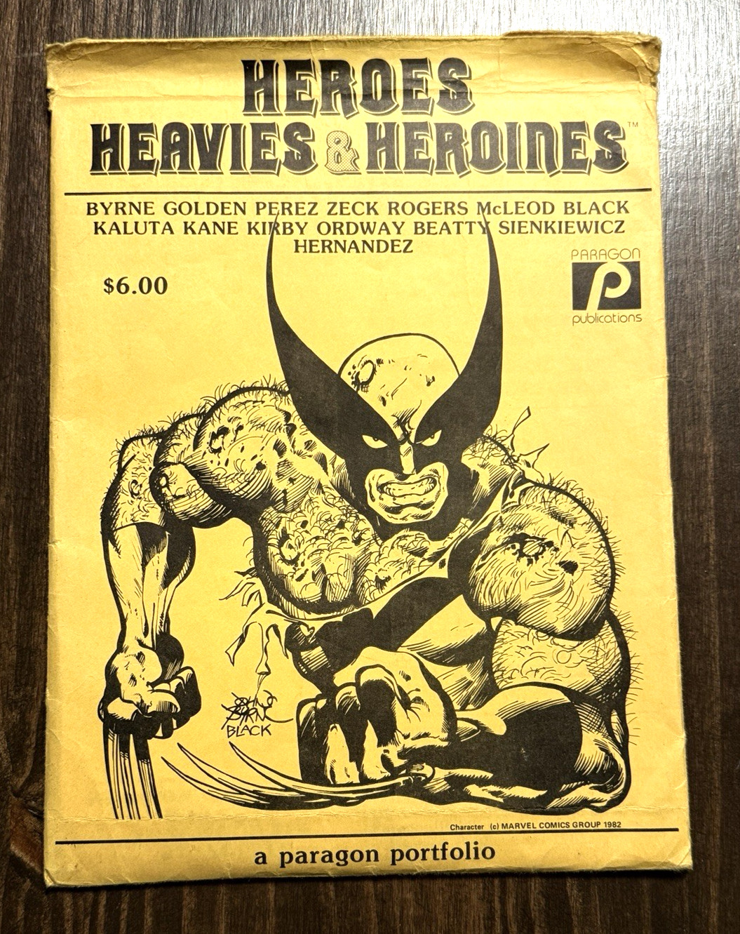 1981 Heroes Heavies & Heroines Paragon Portfolio 14 Prints Byrne Kirby