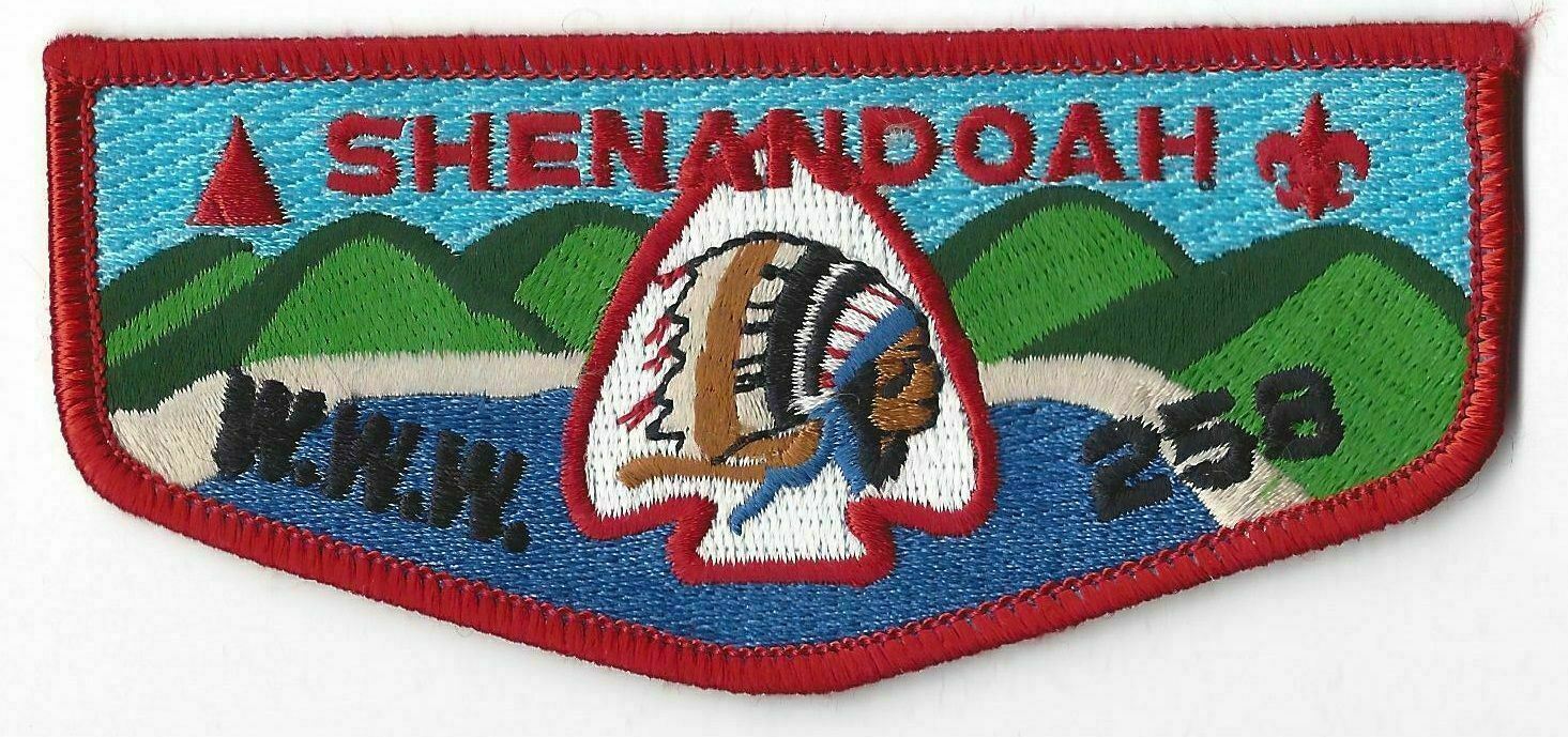 OA 258 Shenandoah WWW S15 Flap RED Bdr. Stonewall Jackson Area VA [MO-1782]