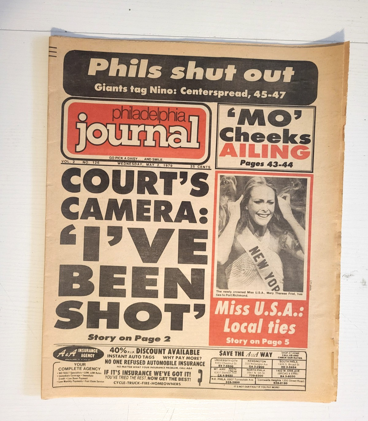Philadelphia Journal Tabloid 1979 Vol 2 # 126  - Miss USA Port Richmond Ties