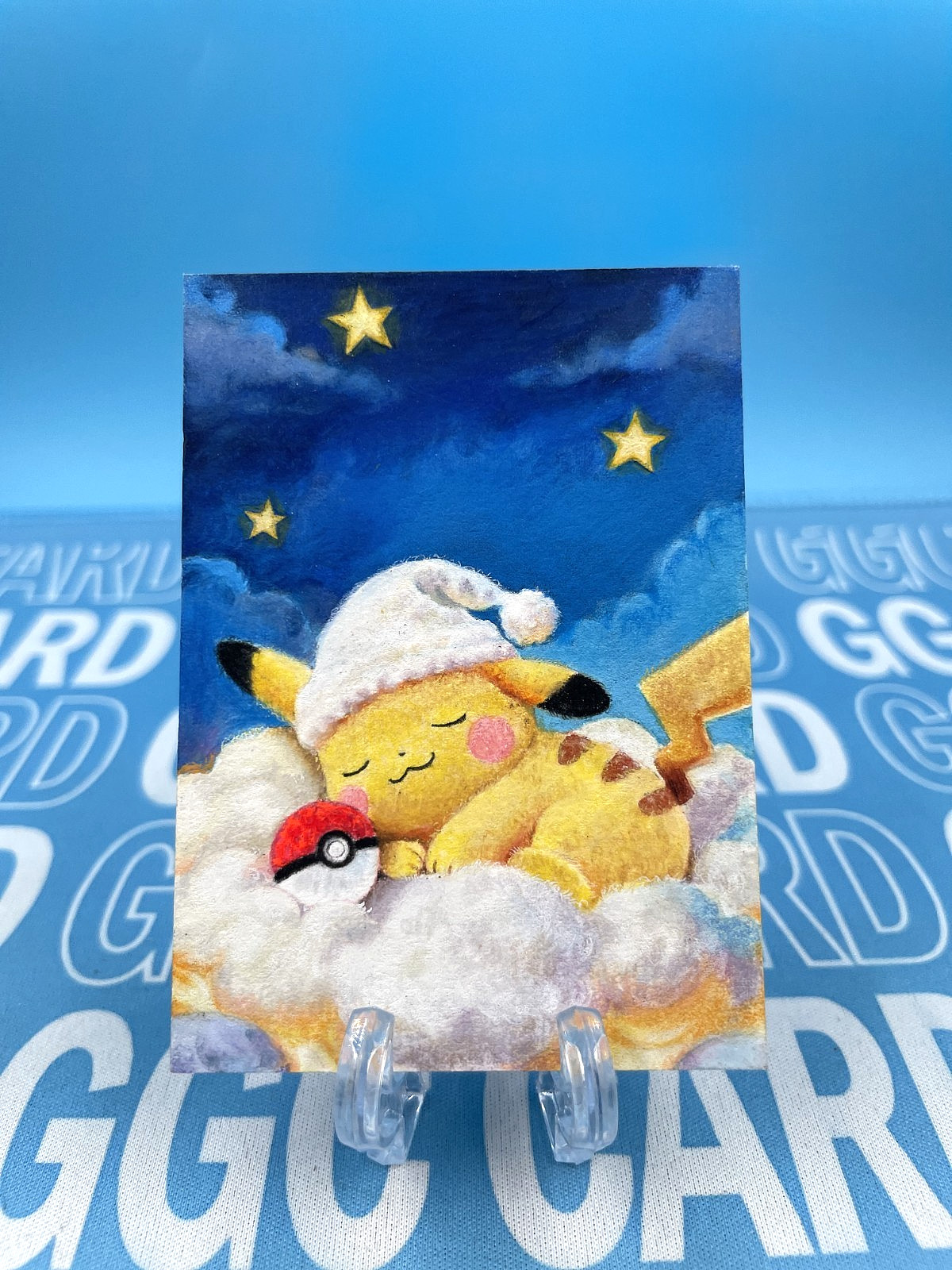 GGC Studio Pokémon Pikachu Hand Drawn Custom Art Sketch Card 1/1 AUTO