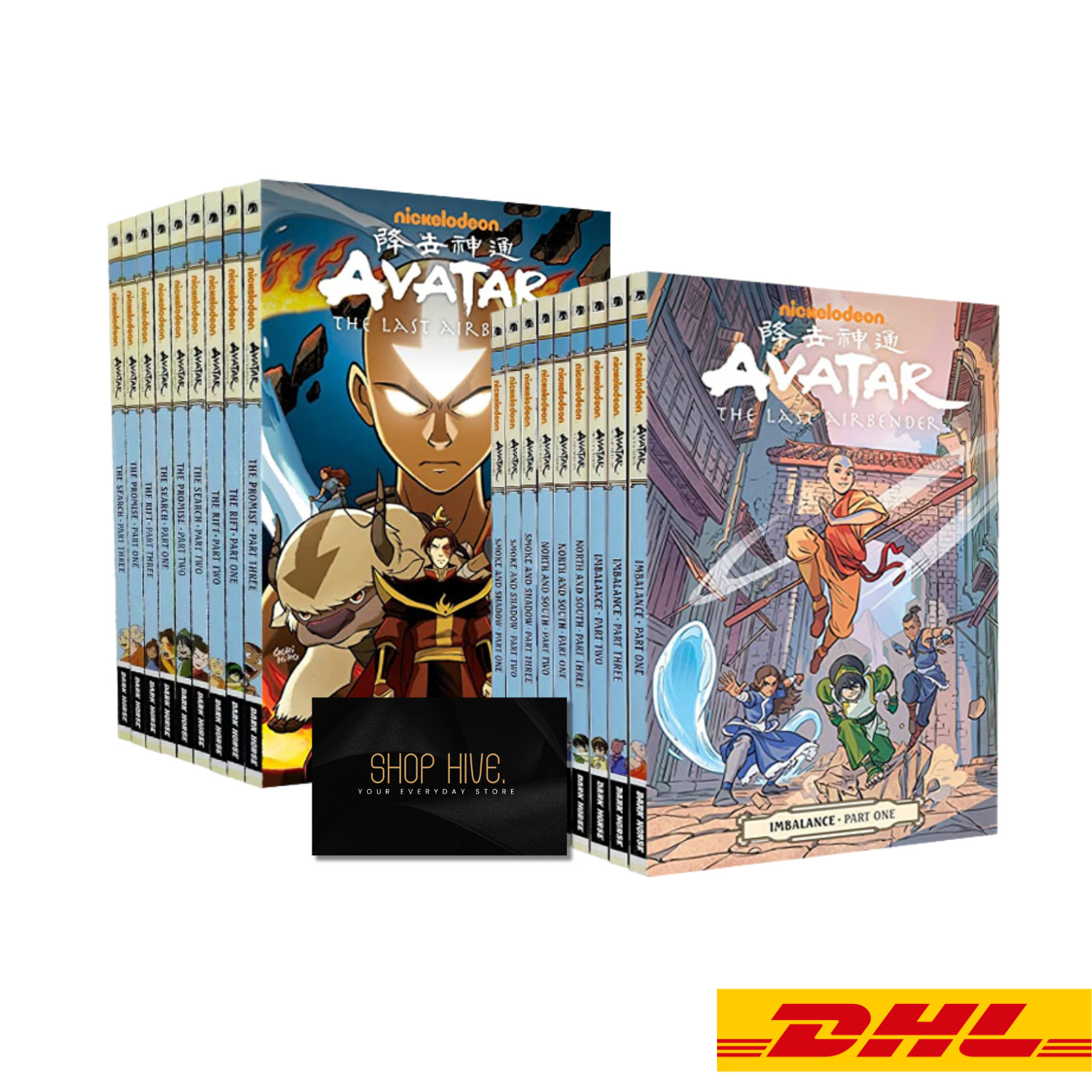 AVATAR The Last Airbender 18 Books Full Complete Set English Comic Cartoon