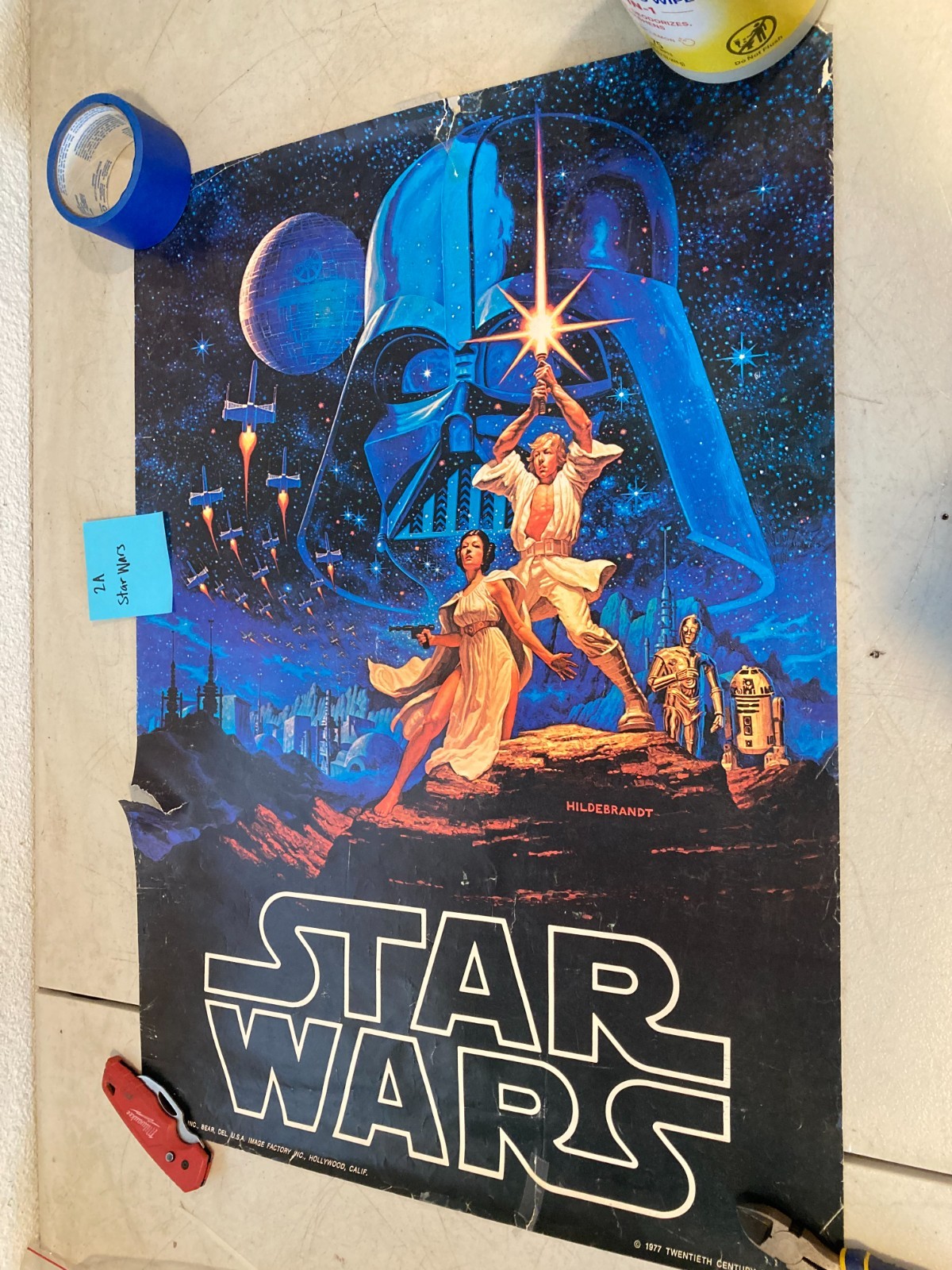 Original 1977 Star Wars: A New Hope Poster – Hildebrandt Brothers Rare Original