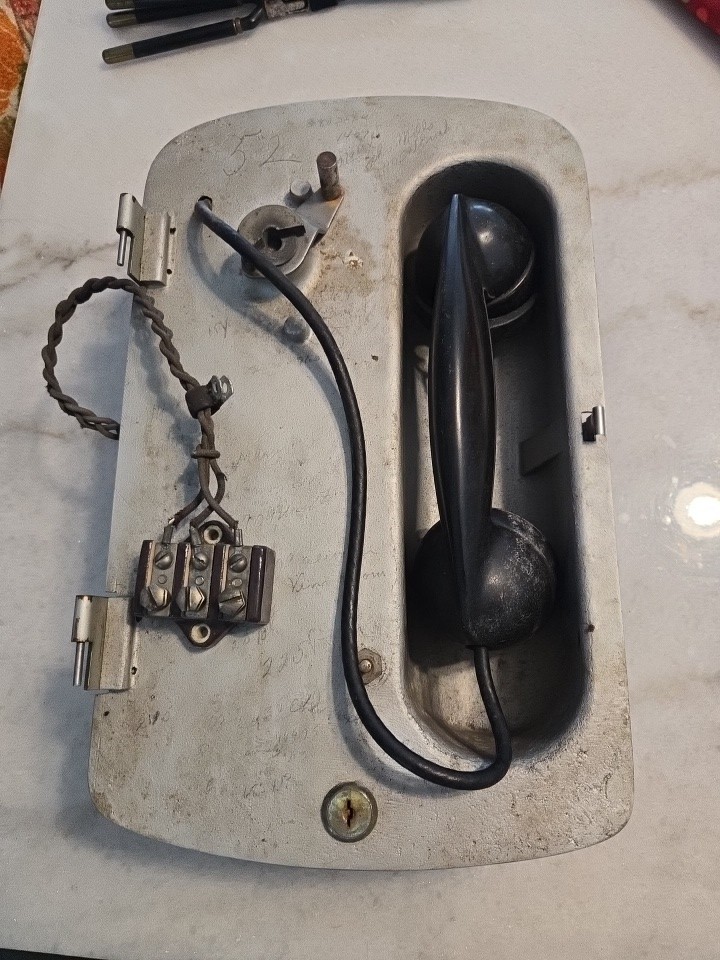 Vintage Police Patrol Call Box Marine Ship Crank Telephone Aluminum Parts Only