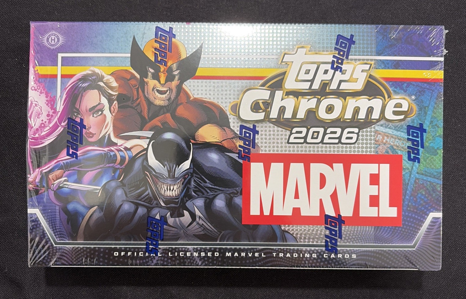 2026 TOPPS CHROME MARVEL COMICS HOBBY BOX (72 Cards) Brand New Sealed