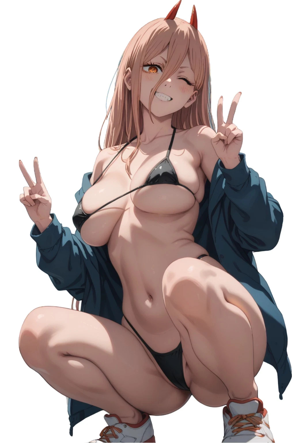 Power Chainsaw Man Waifu Weatherproof Anime Sticker 6\