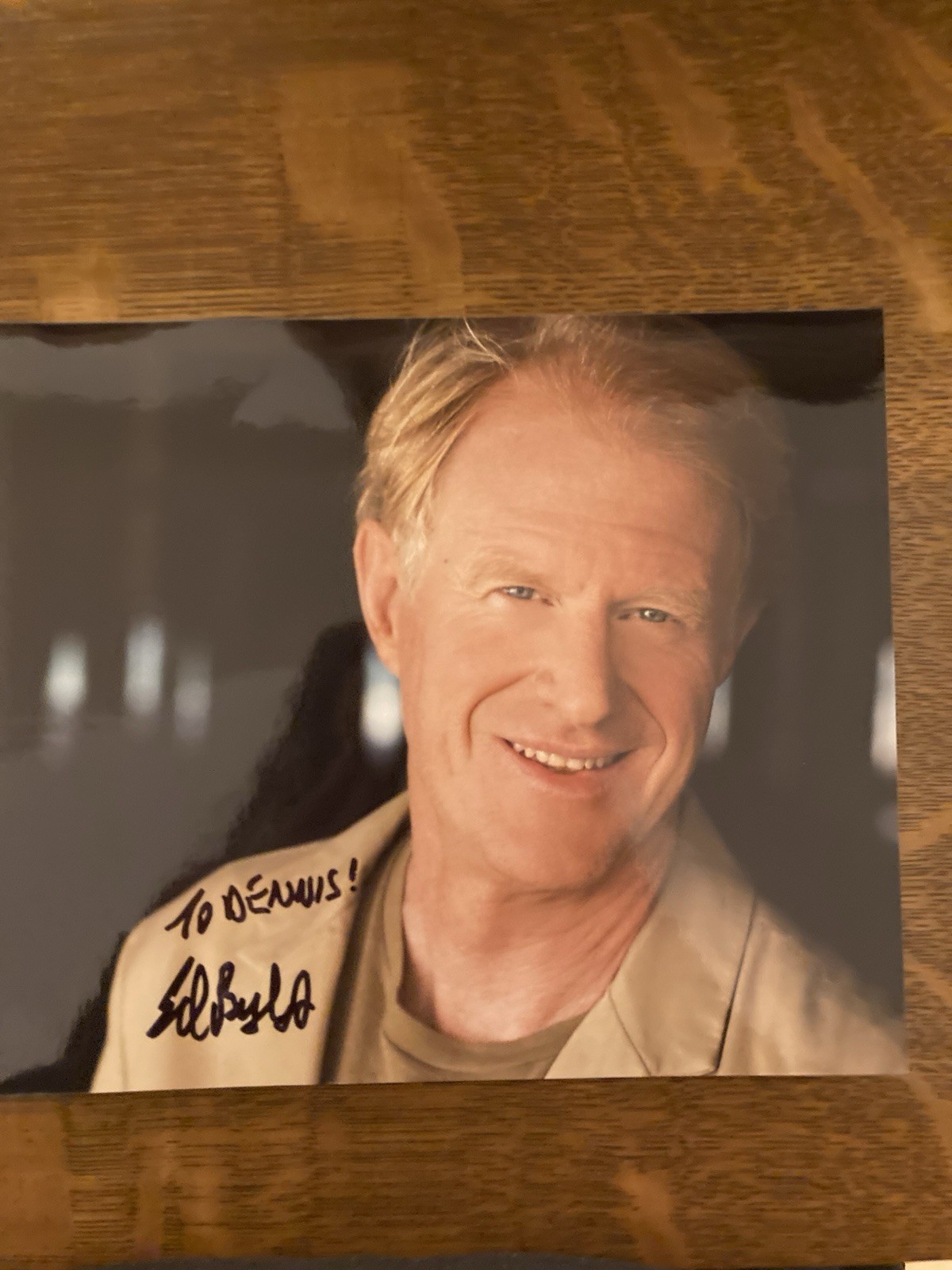 Actor Ed Begley 8X10 AUTHENTIC AUTOGRAPHED PHOTO