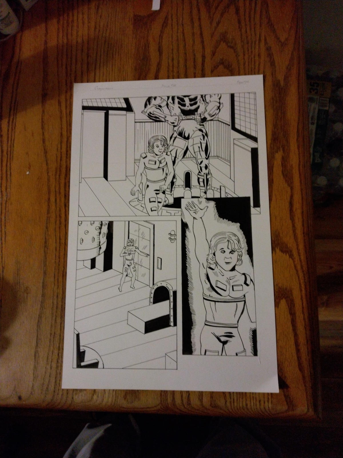 Original Artwork Compu-M.E.C.H. Page 25 Issue #28 By Theodore Riddle 