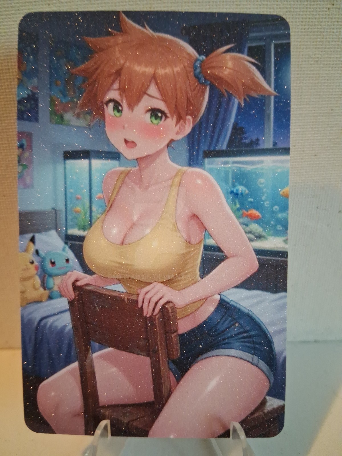 Misty Pokémon Glitter Anime Trading Card 