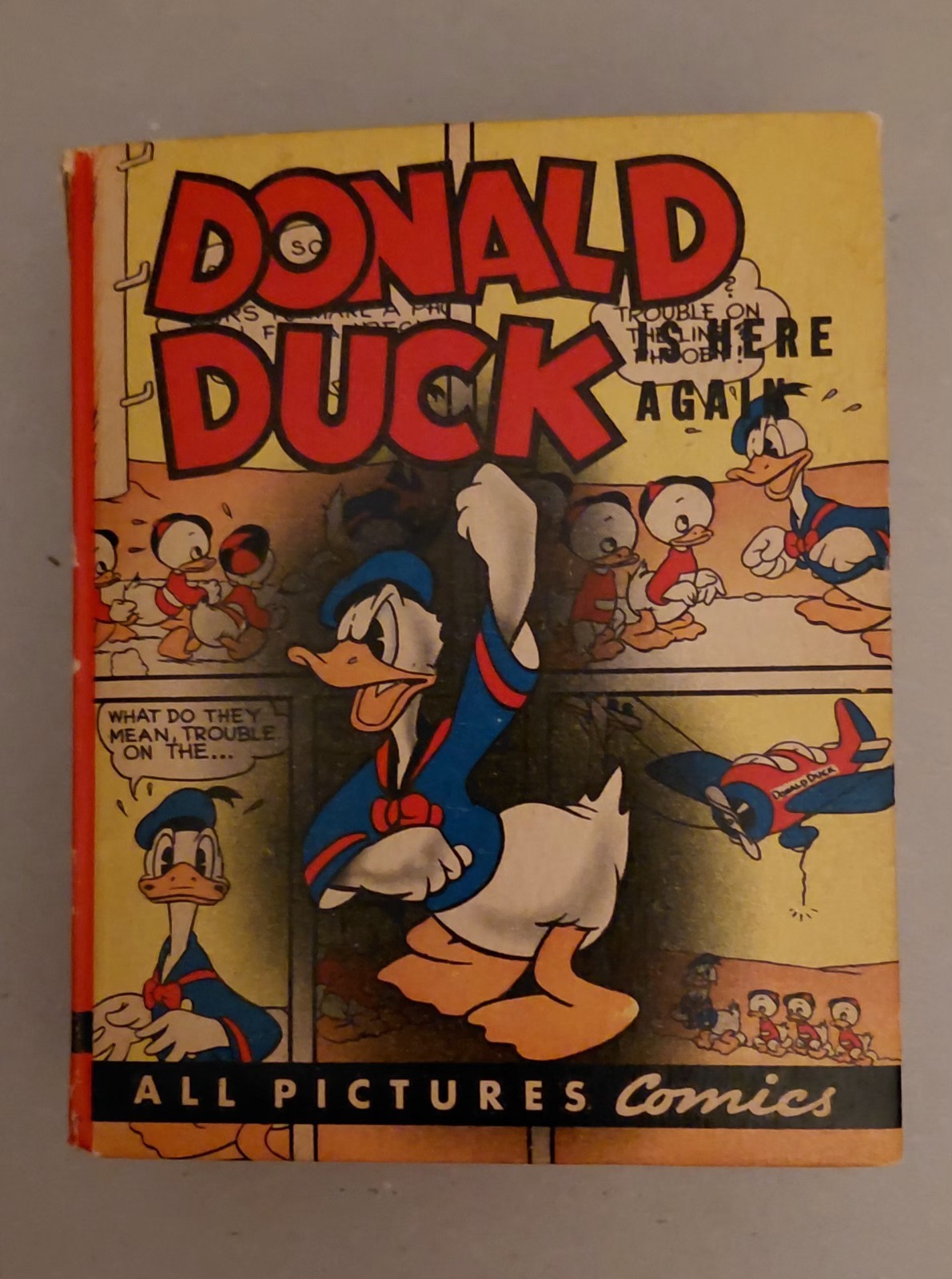 1941 Vintage, Big Little Book, Walt Disney's Donald Duck