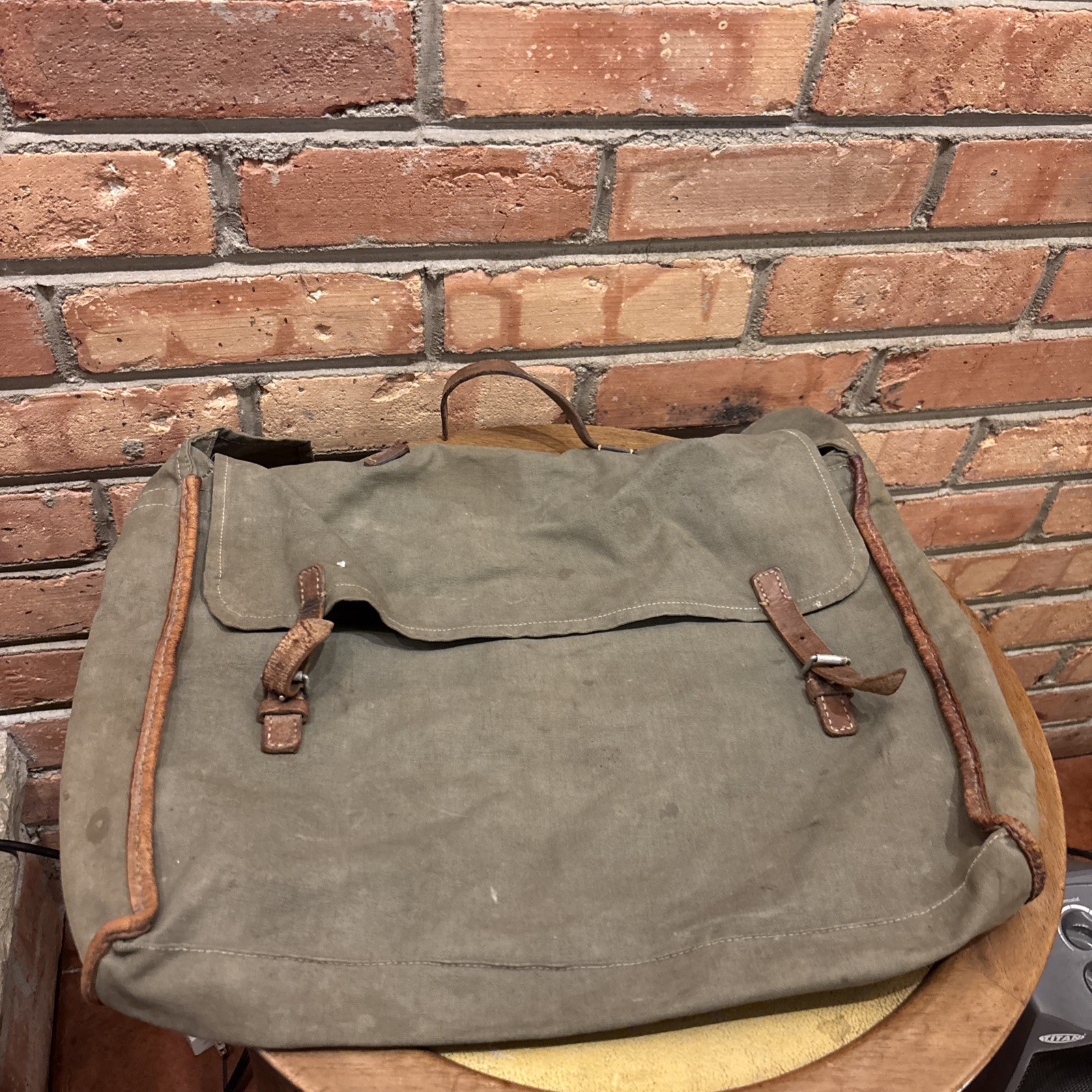 Original SS Sturm 2/5 German Kleidersack clothes bag Wehrmacht RARE Well Worn