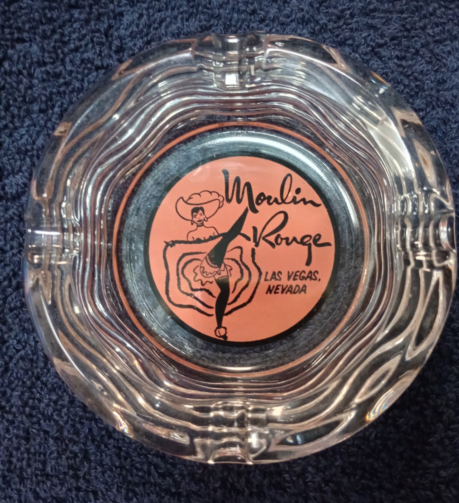 Very Rare 1950's Moulin Rouge Ashtray West Side in Las Vegas, NV