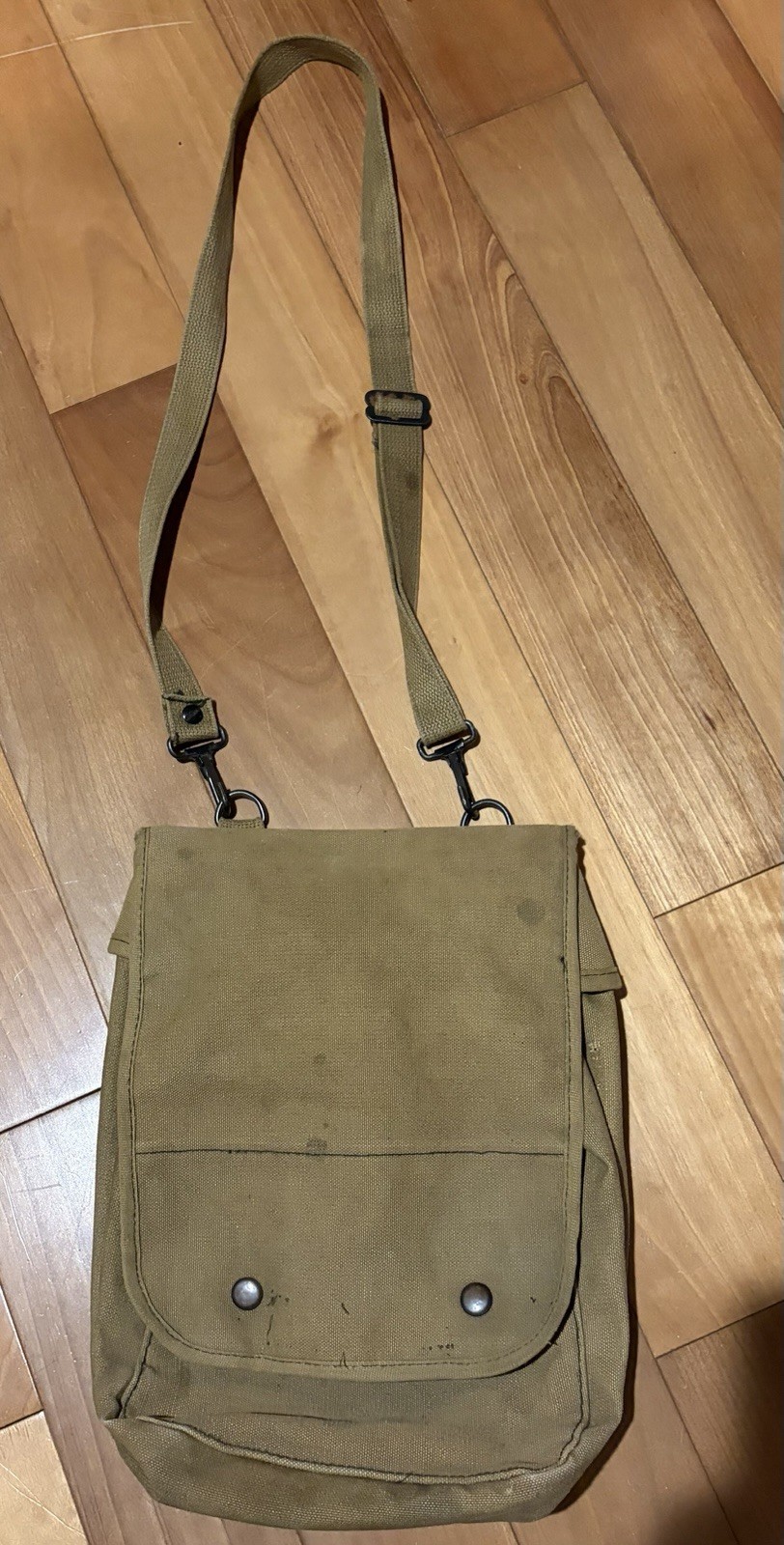 WW2 Us Map Case with Strap- No Contents Vintage WWII