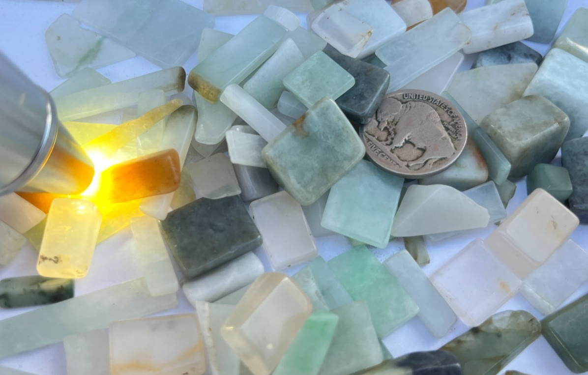 Burmese Type A Jadeite Craft Cuttings 870cts