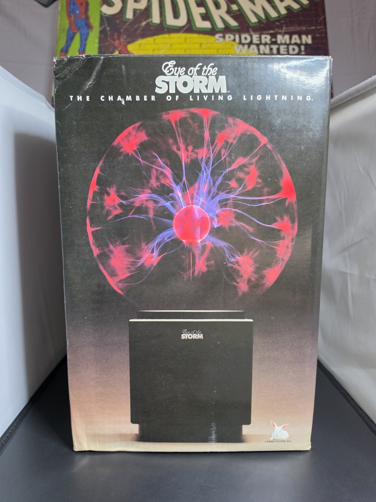 Vtg 1987 Eye of The Storm Chamber of Living Lightning Plasma Ball Globe W/ Box