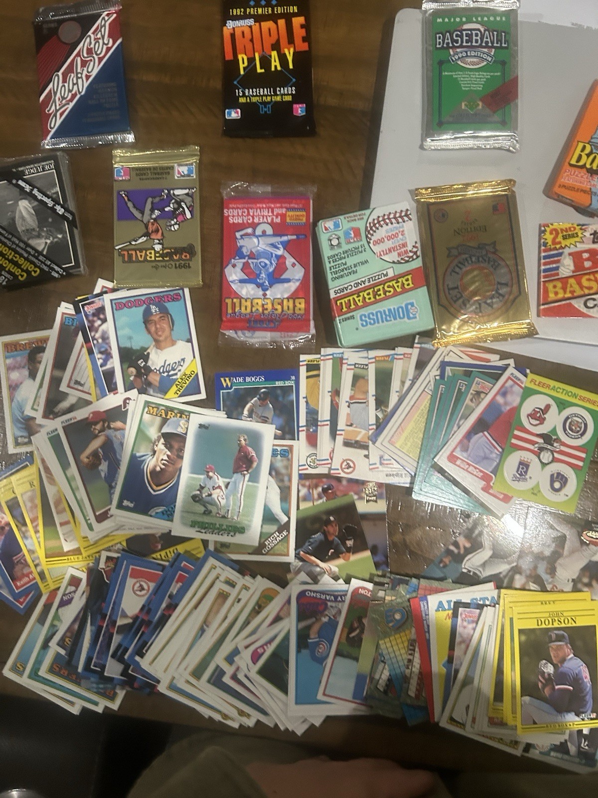 vintage baseball cards lot 