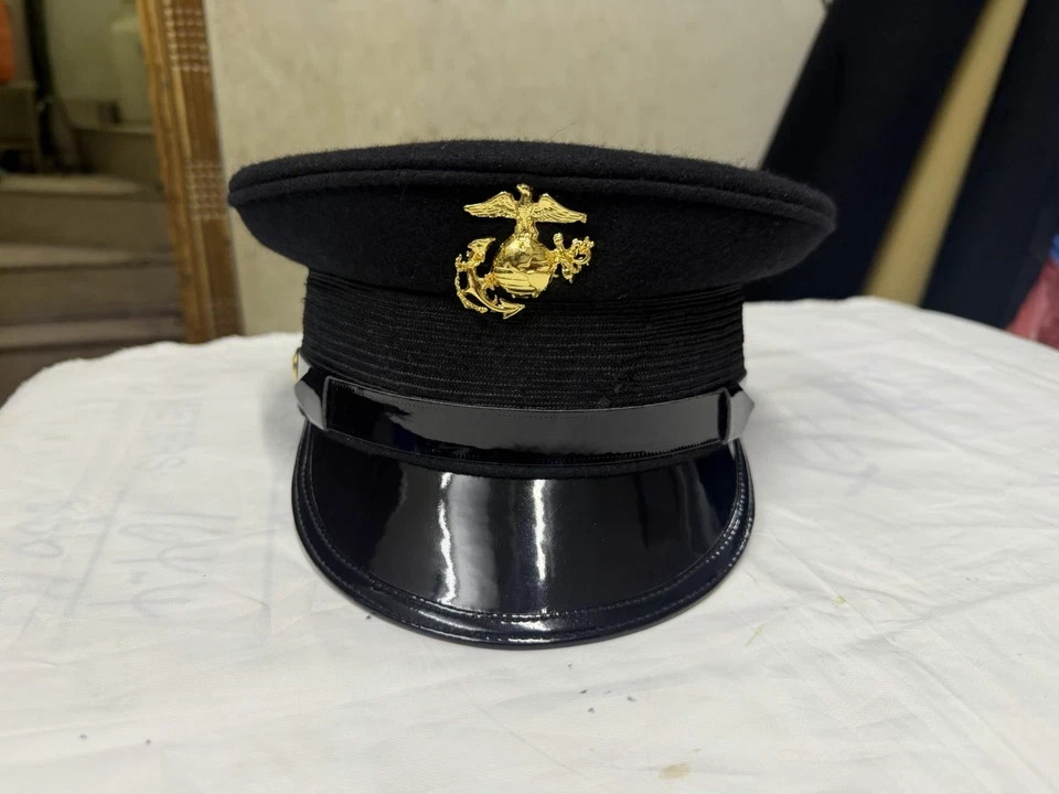 WW1 USMC Marine Corps Bell Crown Visor Hat