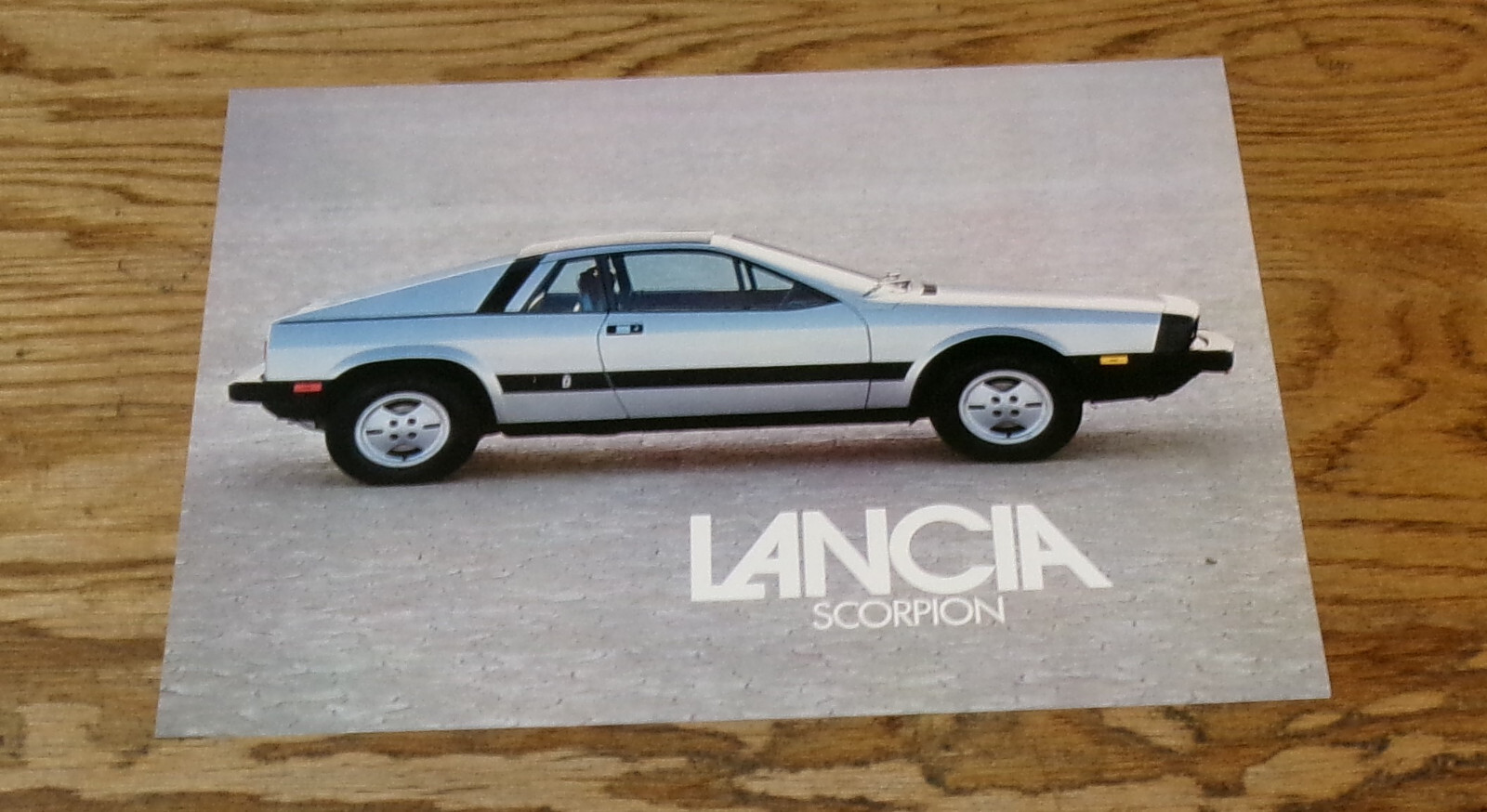 Original 1976 - 1977 Lancia Scorpion Sales Sheet Brochure 76 77